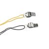 Loud Metal Whistle with Rope Referee Whistles Team Sport Stainless Steel Whistles  Rugby