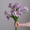 5 Pcs Real Touch Artificial Flower Faux Full Bloom PU Tulip Bouquet with Long Stem for Mother's Day Spring Wedding Centerpiece Floral Arrangement