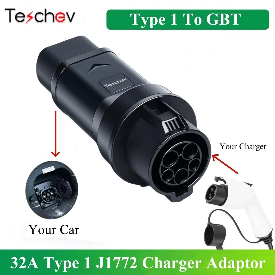 Electric Vehicle Charging Connector Type 2 To Type 1 J1772 EV Adapter Type 2 To GBT EVSE Charger Type 1 To GBT EV Adaptor