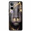 For Vivo Y400 5G Case Y 400 6.67" Animal Wolf Lion Tempered Glass Hard Back Cover For Vivo Y400 2025 Phone Cases Soft Bumper Bag