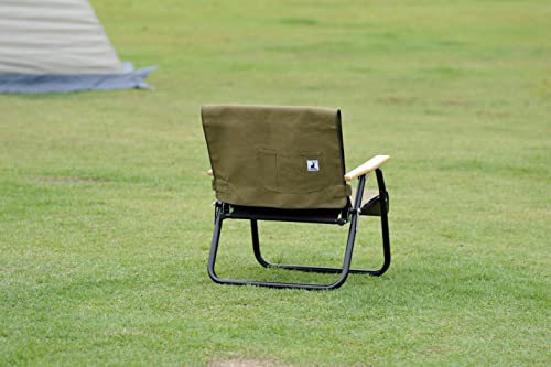 Captain Stag (CAPTAIN STAG) Chair Cover, Fire Proof, UP-2686, Olive, Flame Retardant Fabric with Back Pocket
