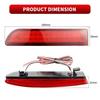 2Pcs LED Rear Bumper Reflector Light for Toyota Avensis Saloon Estate/Tourer Estima 2.4 Previa RAV4 Brake Warning Dynamic Lamp.