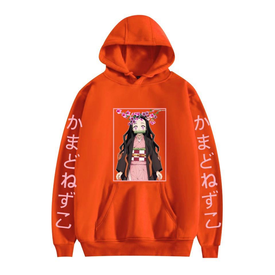 Japan Anime Kawaii Demon Slayer Kamado Nezuko Manga Mikiny Mikiny Topy Pulóvre Streetwear Unisex kreslená mikina