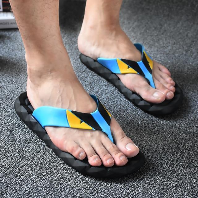 Men Slippers Lace -Up Shoes Thick Sole Non -Slip White Sandals Summer Slides Beach Shoes Man Slipper Fish Shower Rubber Flip Flops