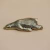Vintage Pure Bronze Polar Bear Statue Ornament Copper Sleeping Animal Cute Lying Bear Figures Miniatures Desk Crafts Decoration