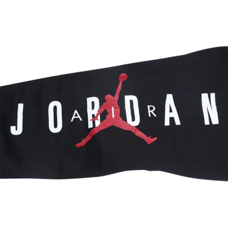 Air Jordan Letter Logo Fleece-Lined Jogger Sweatpants Men Bottoms Black CK1451-010