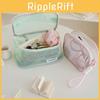 Borsa da Viaggio per Articoli da Toeletta in Materiale a Rete Organizer per Trucco Portatile per Vacanze e Uso Domestico