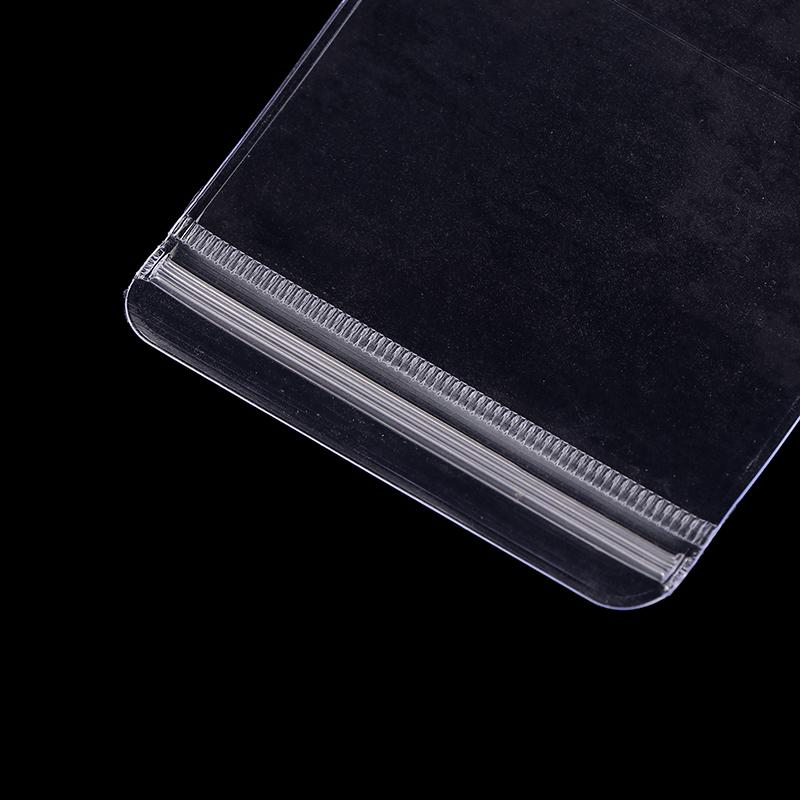11Pcs Long Clear Pvc Jewelry Zip Lock Bags Waterproof Dustproof Battery Earring Beads Packing Storage Watch Bags