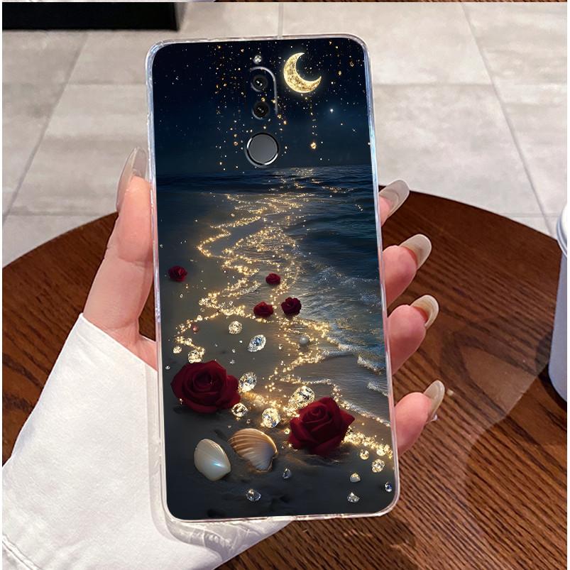 Cute Love Heart Rabbit Soft Clear TPU Phone Case for Huawei Mate 10 Lite Nova 2i Mate10Lite Nova2i Silicone Back Cover Housing