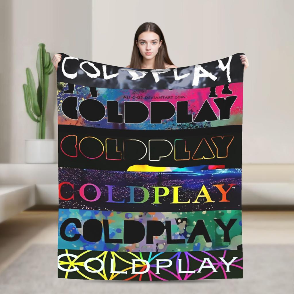 Coldplayed 2025 Tour Head Full of Dreams Print Blanket For Men Women Super Soft Cozy Throw Blankets for Living Room Multi-size