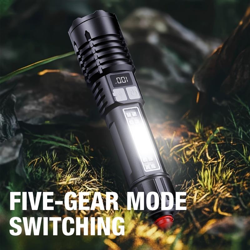 LED High Brightness Flashlight and Safety Hammer, Emergency Escape Tool,seat Belt Cutter and Window Glass Breaker,suitable for Camping,hiking,camping