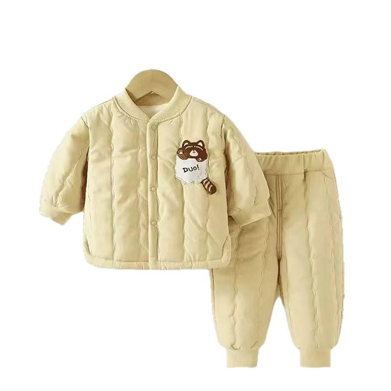 Ensemble Body & Vêtement d'extérieur Hiver Dessin Animé pour Bébé Nouveau-né Rampant