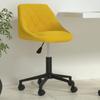 Day and Night - Day and Night Mustard Yellow Velvet Swivel Office Chair