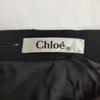 80s-90s Vintage Chloe long skirt 40 L approx black wool 100%(USED)