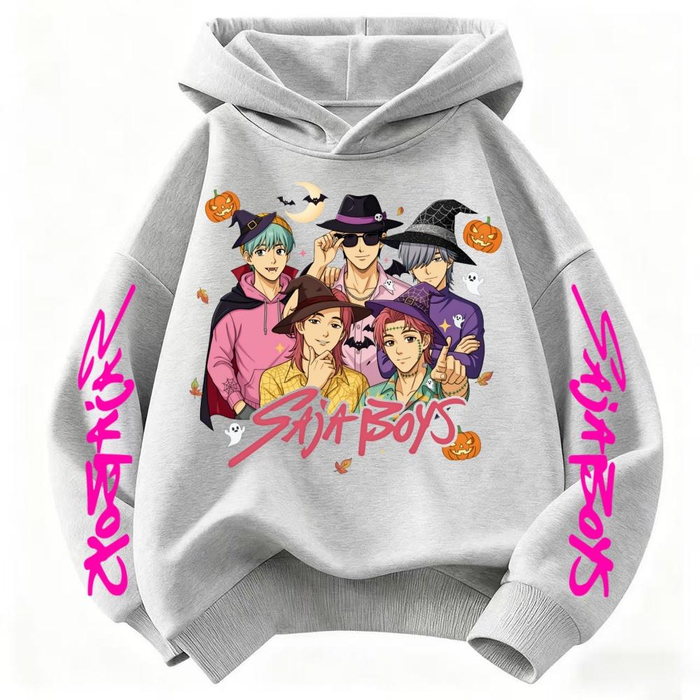 Kids Hoodies & Sweatshirts Kpop Witch Hunting Team Printed Children's Cartoon Hoodie Fashion Casual Warm Hoodies