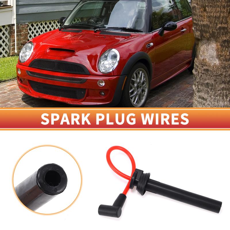 

UXCELL 4 Pcs Spark Plug Wire Ignition Coil Cable for Mini Cooper 1.6L l4 2002-2007