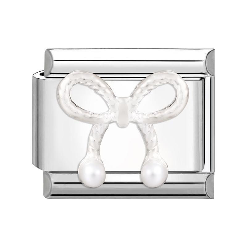 Cute 3D Series Red Apple Eye Heart Flower Bow Knot Italian Charm Link Fit 9mm Stainless Steel Jewelry DIY Making Bracelet Gift