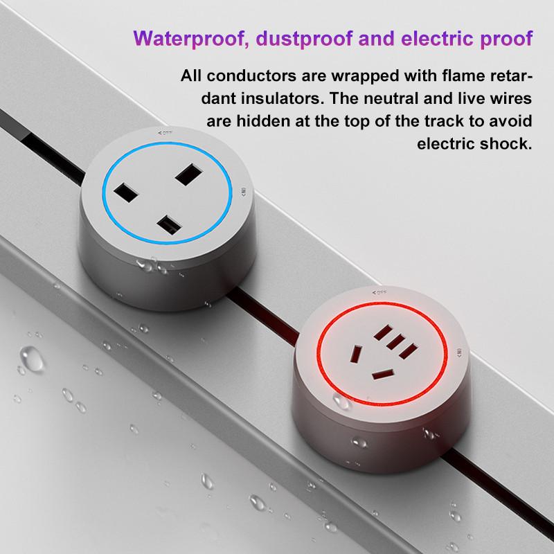 8000W Universal Home Kitchen Bathroom Office Sockets Pop Replaceable Wall switch Socket Waterproof Wall Power Track Socket