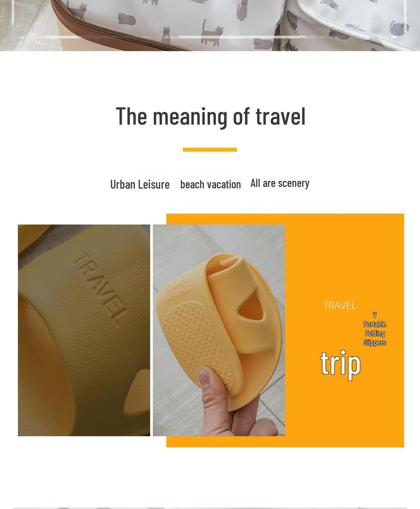 Unisex Non-slip Folding Bath Slippers for Home, Travel, and Hotels