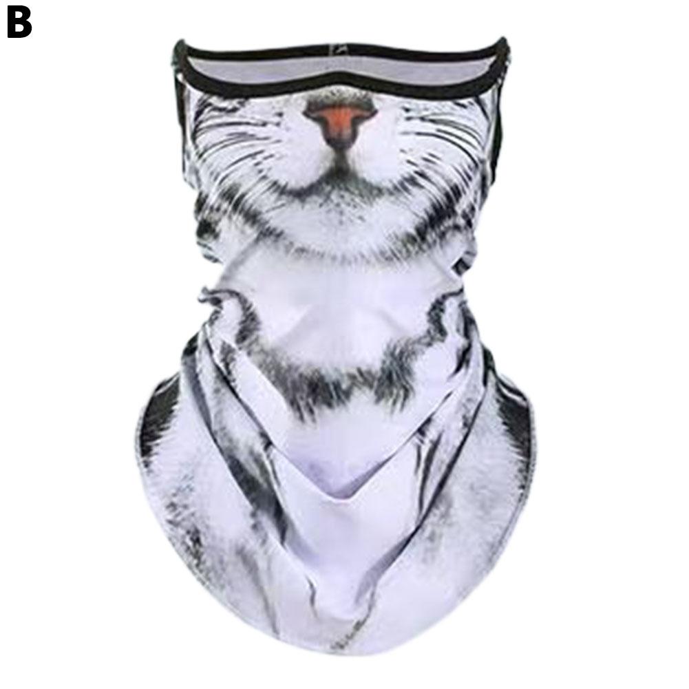 3D Cute Animal Balaclava Motorcycle Motocross Ski Snowboard Hat Helmet Liner Cat Dog Biker Neck Warmer Face Cap Cycling Headgear