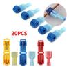 20PCS/Set T-shaped Crimp T-Tap Wire Connector Waterproof Crimp Wire Terminal  Electrical