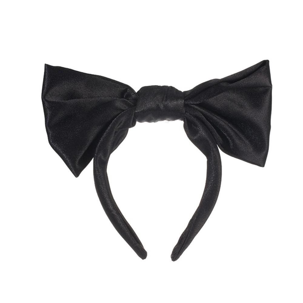 Lovely Bowknot Headband Satin Cosplay Hair Hoop Fashion Lolita Hair Band  Costume Decoration