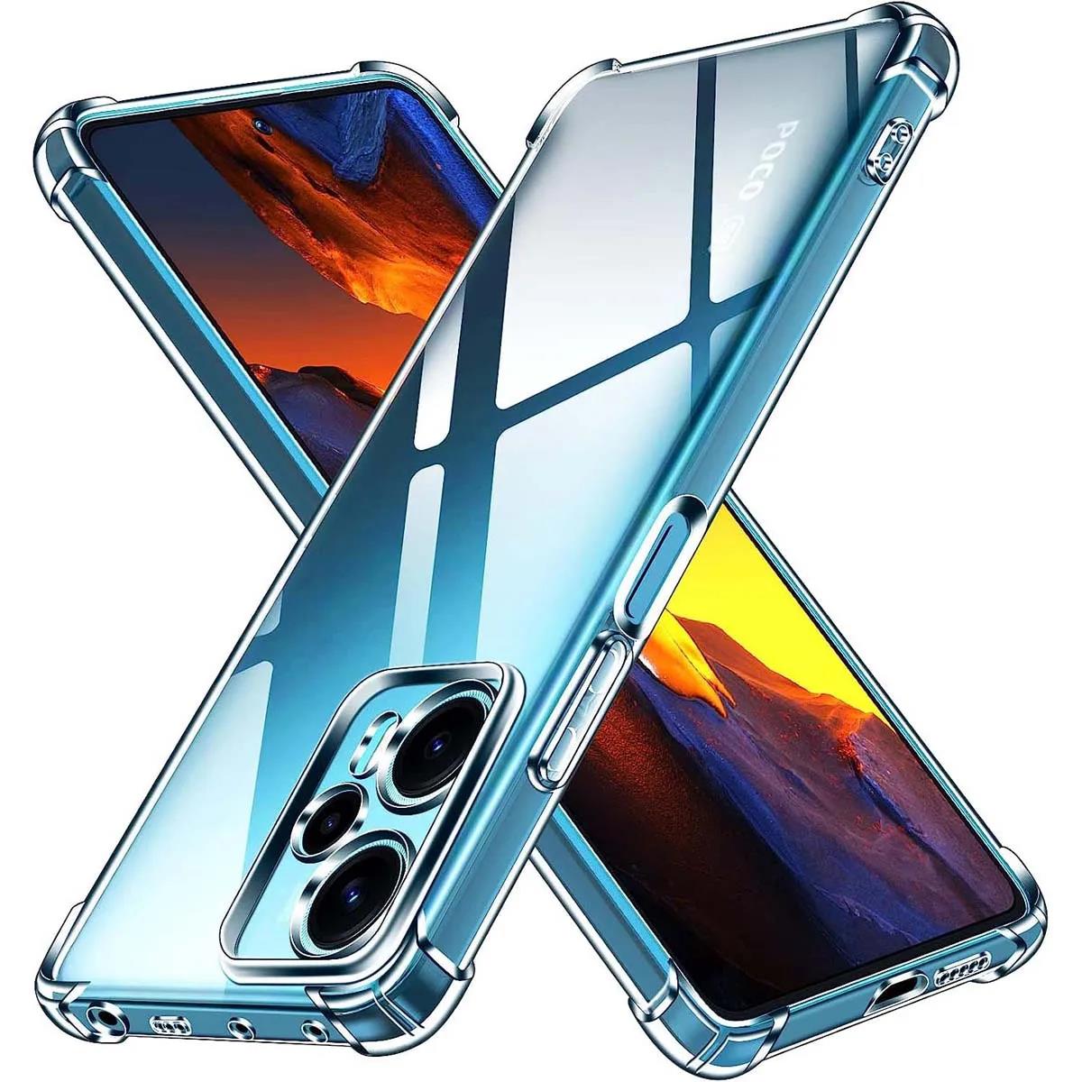 

Прозрачный чехол для телефона для XiaoMi Poco F3 F4 F5 F6 X4 X5 X6 M4 M5 M6 GT Pro 4G 5G C40 C50 C51 C55 C65 C75 - Прозрачная силиконовая накладка POCO F3