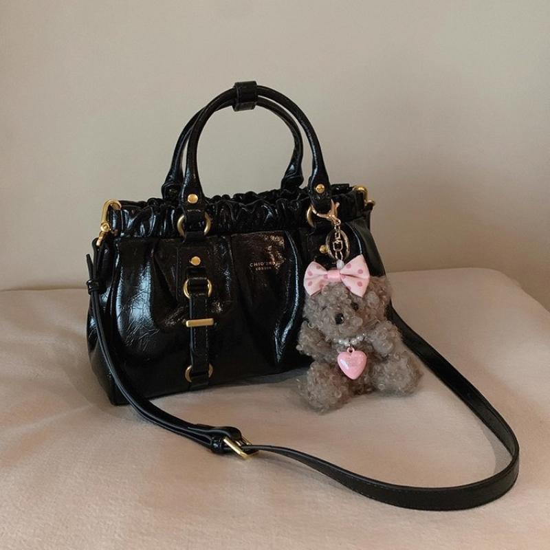 Branded Pleated Women s Cloud Bag High-end Luxury Solid Color Handbags Designer Leisure Commuter Crossbody Bag With Pendant