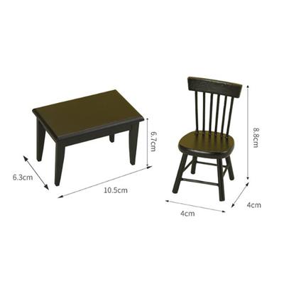 Dollhouse Mini Furniture Decoration Mini Handmade Table And Chair Model Shooting Scene Props