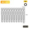 BESTIR 10pcs Hexagon Screwdriver Bit Set 1.5mm-6mm Alloy Steel Single Head Magnetic 1/4" Hex Shank Pneumatic Hexagon Batch Head