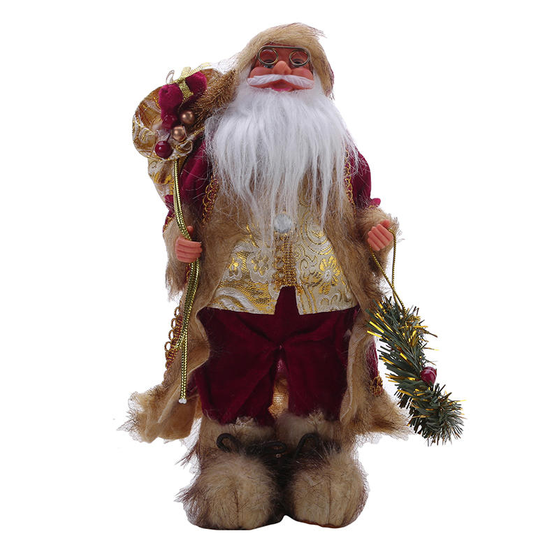 Creative Christmas Standing Figurine Ornaments for Xmas Decoration Festival Santa Claus Standing Decor