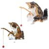 Ornamenti Pesce Gatto Pesca Pesce Paesaggistica Statua Cartone Animato Mini Statuetta in Resina