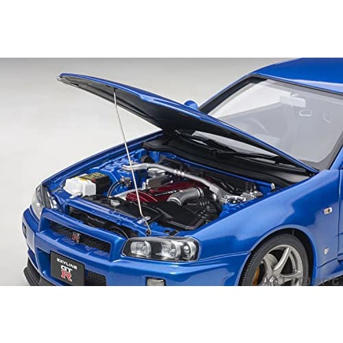 AUTOart 1/18 Scale Nissan Skyline GT-R (R34) V-Spec II Bayside Blue Finished Model 77408