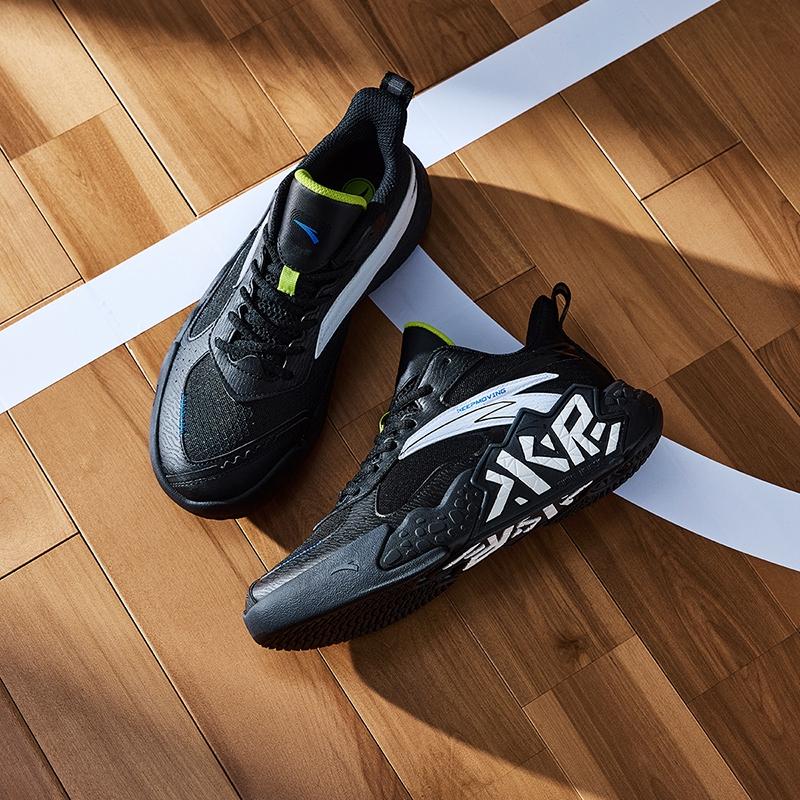 Anta Comfortable Classic Fashion Versatile Non-Slip Shock Absorbing Wear-Resistant Mid-Top Kids Basketball Shoes Men Sneaker A12431101