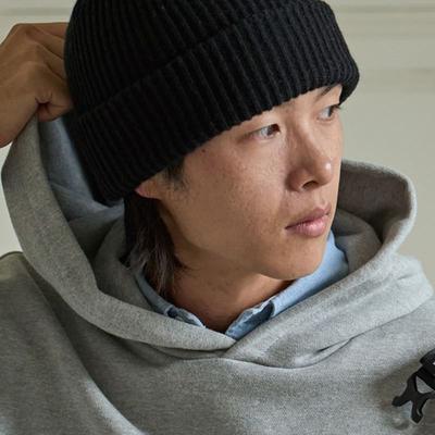 KAPPY DESIGN WOOL BEANIE BLACK