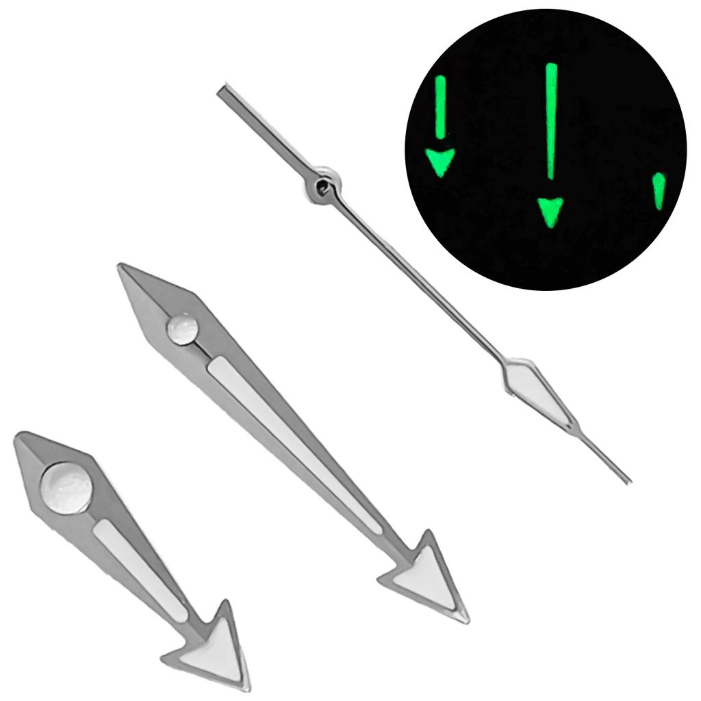 Watch Hands Fit NH34 NH35 NH36 7S26 7S36 4R35 4R36 Movement Green Luminous Silver Black Orange Gold