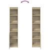 Highboard In Sonoma Oak Finish 37.5 X 35 X 180 Cm Particle Board