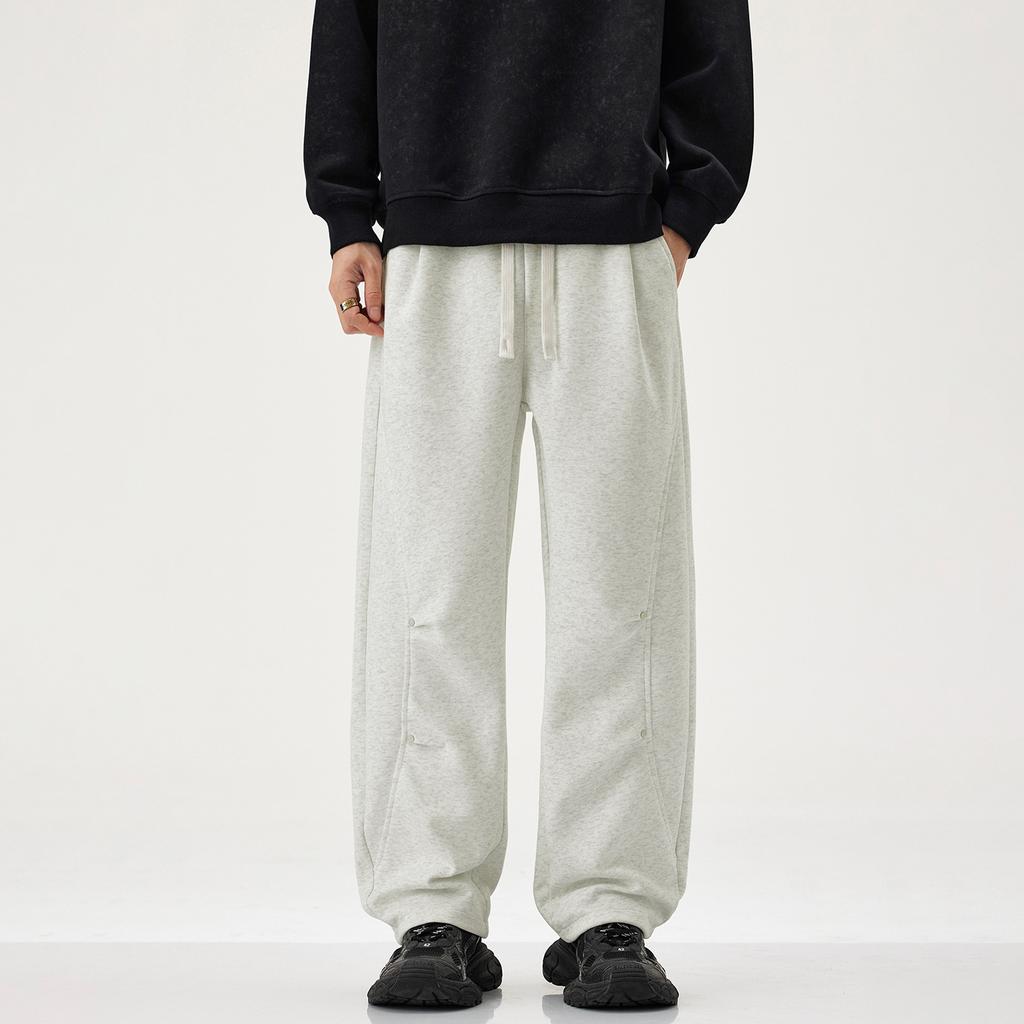 American Trendy Brand Loose Wide-leg Small Scimitar Sweatpants Men's Autumn New Drape Elastic Waist Casual Pants