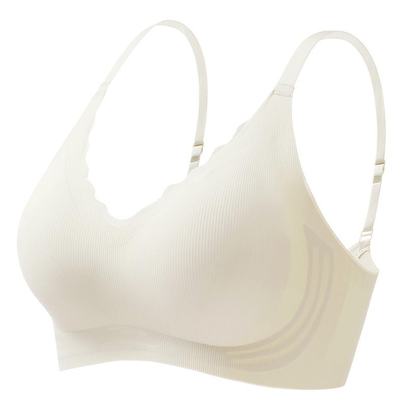 Double breasts, anti-sagging, non-marking, steel rim, lace sling, bra cover, non-marking gathering