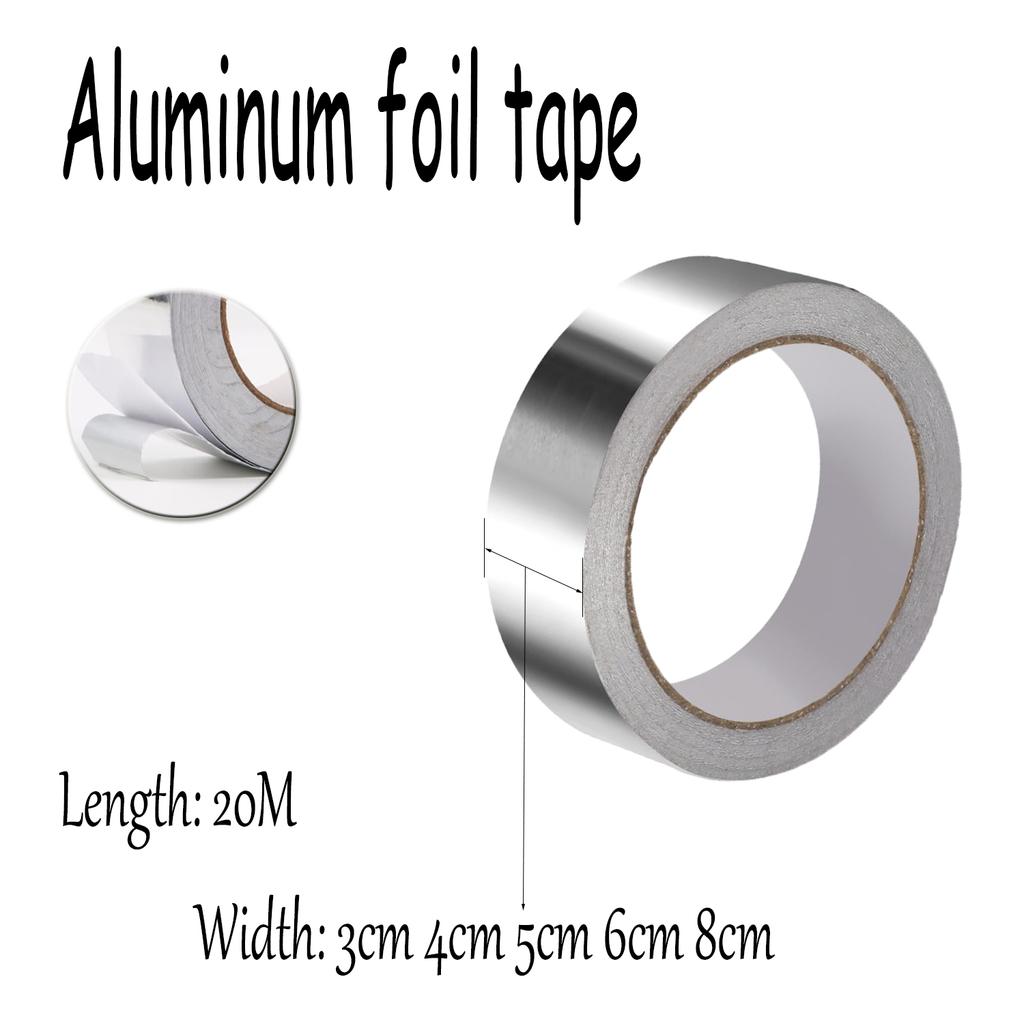 High Temperature Resistant Aluminum Foil Tape Kitchen Pipe Repairs Tape Adhesive Sealing Box Heat Insulation Leak-proof Tape