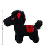 Gift Pony Stuffed Animal Toy Black Horse New Year Mascot Horse Cute Horse Plush Doll  Festival