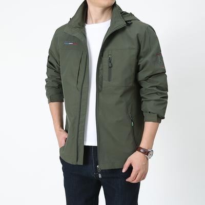 Jacken Herren Dünn Frühling und Herbst Outdoor Locker Übergröße Herren Freizeitjacken Windbreakerjacken für Herren