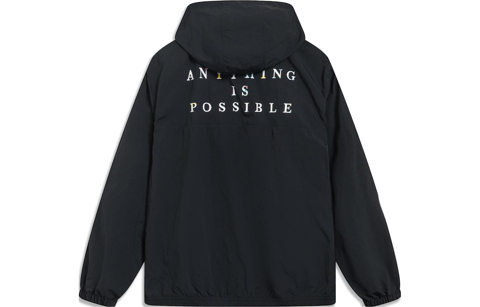 Li Ning Sports Trendy Collection Jacket Men s Black AFDT379-6 M