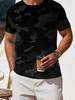 Cool and Breathable Digital Print Fashion Trend Men's Casual Sport T-Shirt - Essential for Summer Home, Outdoor, and Casual Fashion Styling, a