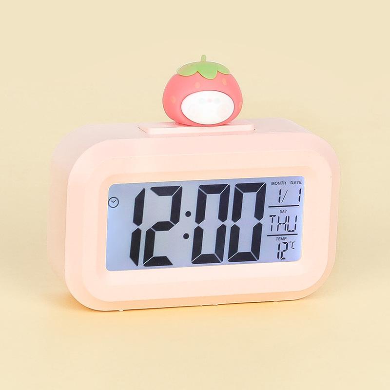 LED Digital Alarm Clock Backlight Snooze Data Time Calendar Desktop Multifunction Electronic Table