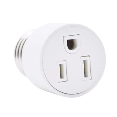 E26 3 Prong Light Socket To Plug Adapter E26 2/3 Prong Light Socket Outlet Base Light Bulb To 2/3 Prong Outlet Plug Converter