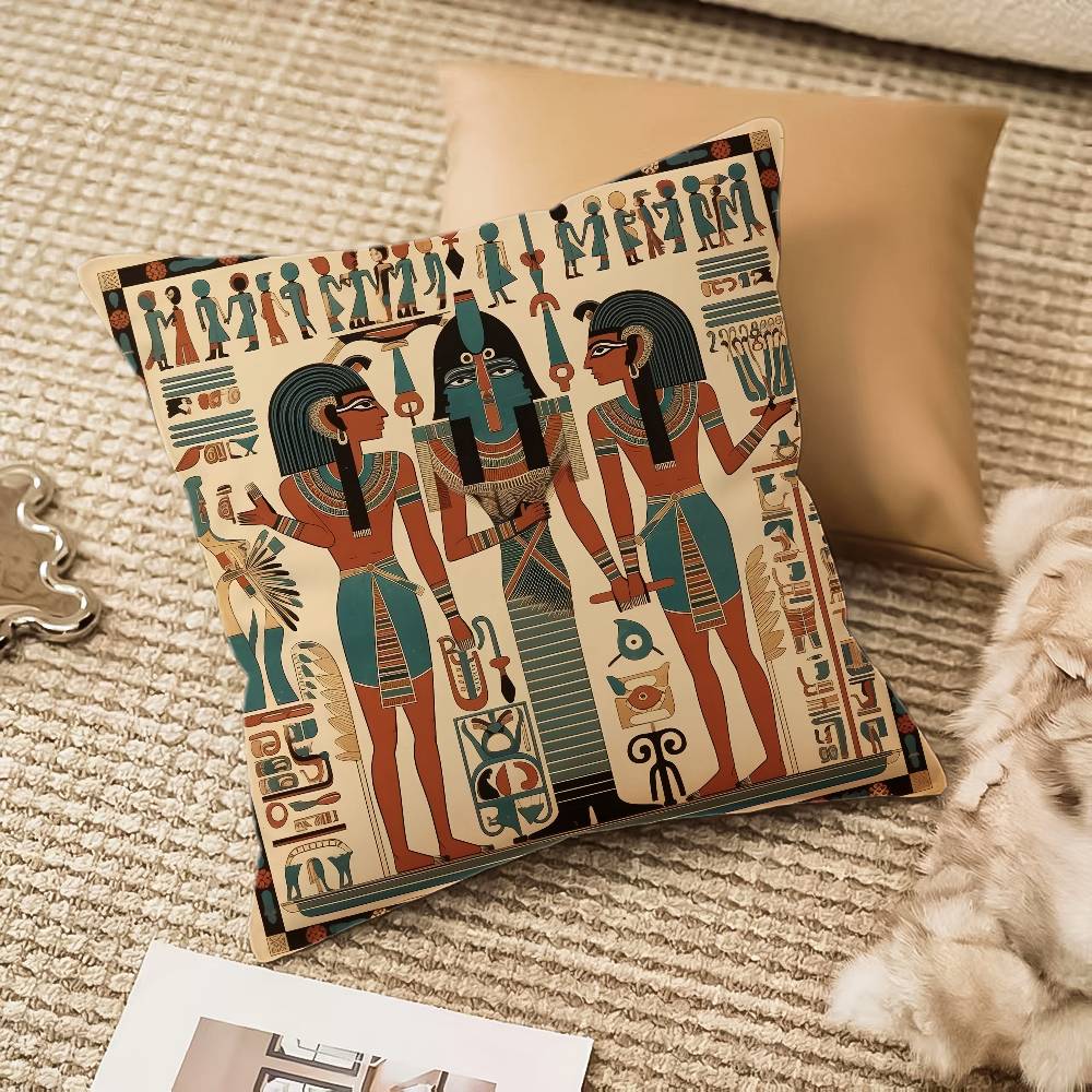Ägypten Pharao Kissenbezug Anti-Hausstaubmilben Unsichtbarer Reißverschluss Sofa Bett
