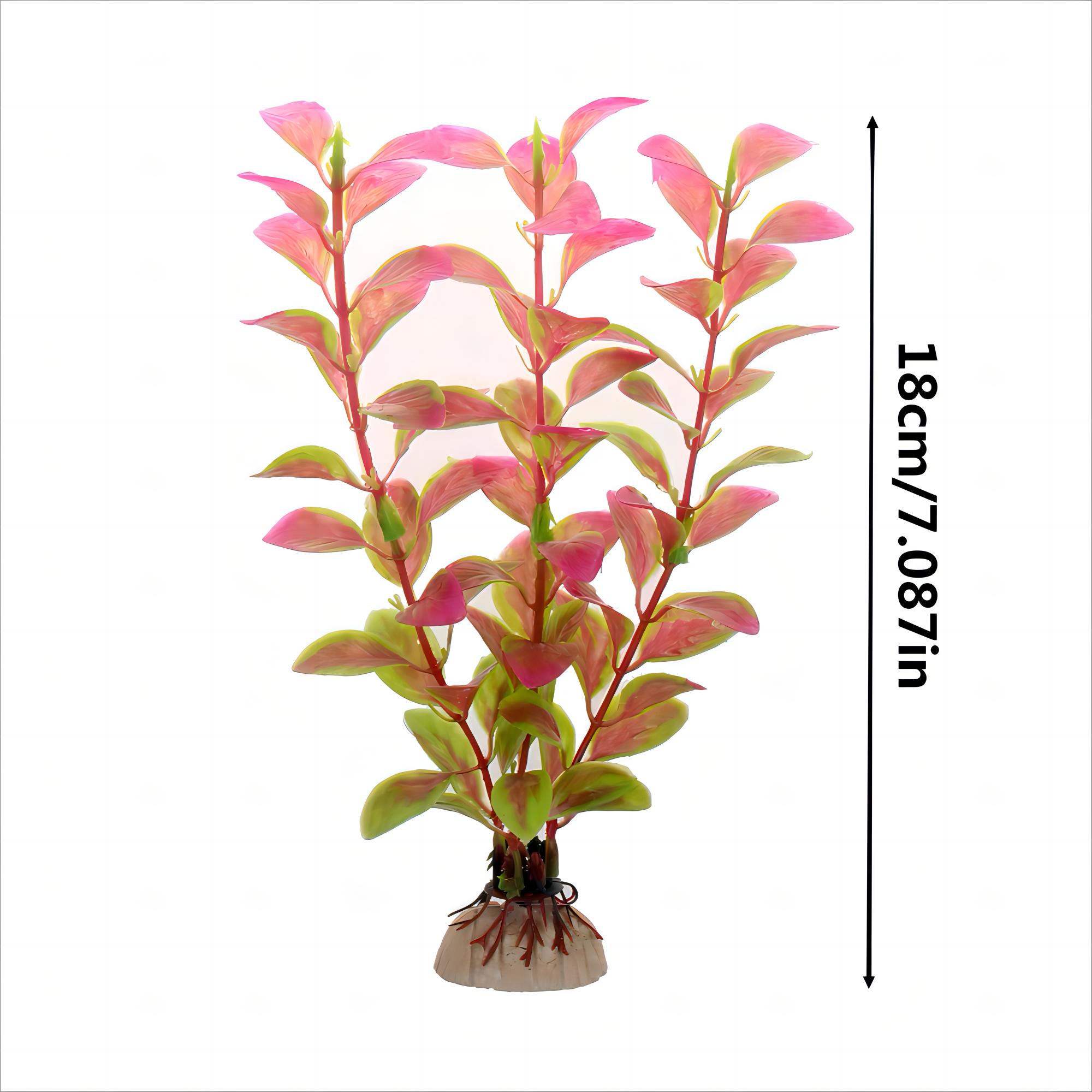 

Fish Tank Simulation Plant Water Grass 18 Cm Aquarium Artificial Green Plant Ornaments Plastic 5 Colors DIY Decoration Landscape вина червоного кольору