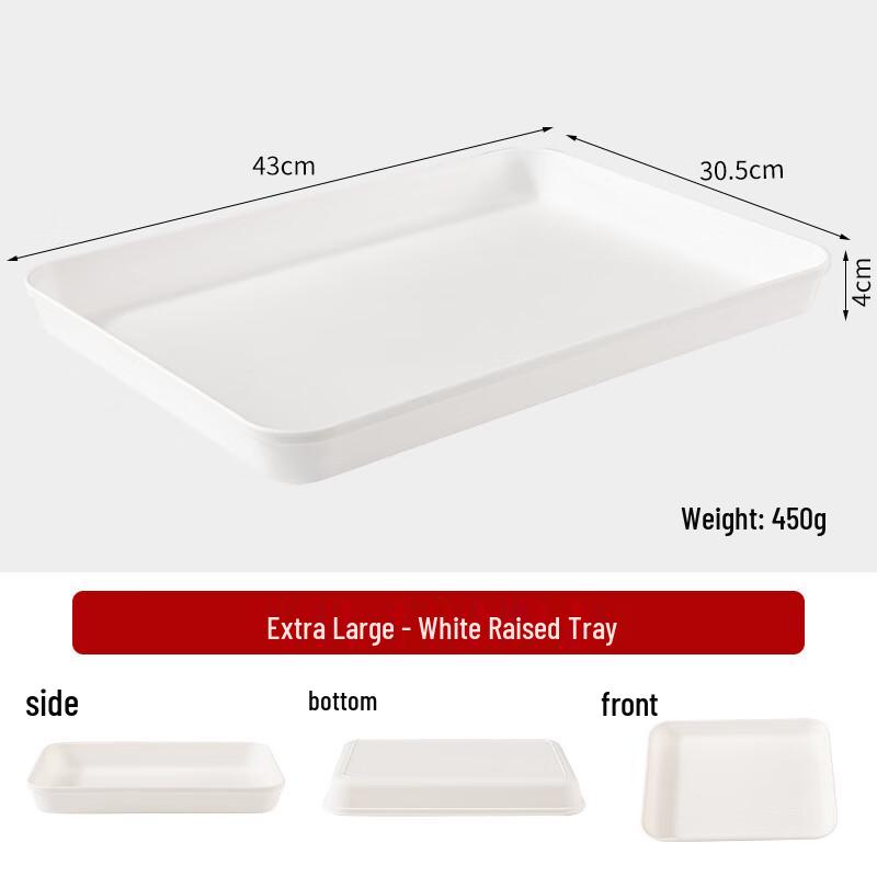 LISM Rectangular Plastic Deep Storage Tray