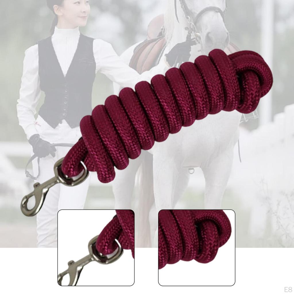Rope for Horses, Lunge Line, Long, Fastener Halters, Performance Farm Animals